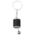 Brelok Metalowy Do Kluczy Skrzynia Biegów Ruchoma Czarny