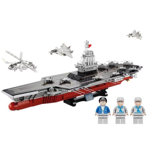 Klocki Konstrukcyjne WARSHIP 003 Duży Lotniskowiec 1:420 2151 el.