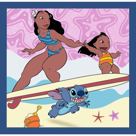 Puzzla 3w1 - Czas ze Stitchem Lilo and Stitch Trefl 34896