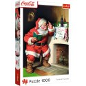 Puzzle - 1000 XMAS - Coca-Cola: Mikołaj przy kominku Trefl 10922