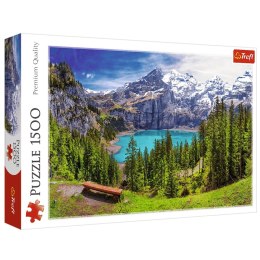 Puzzle - 1500 - Jezioro Oeschinen, Alpy, Szwajcaria Trefl 26166