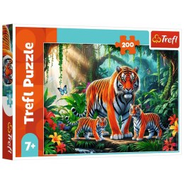 Puzzle 200 - Tygrysie zwyczaje Trefl 13330