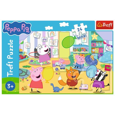 Puzzle 24 Maxi - Piękna Peppa - Świnka Peppa Trefl 14367