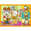 Puzzle 4w1 Garfield Kocha lasanięTrefl 34673