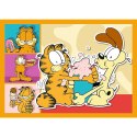 Puzzle 4w1 Garfield Kocha lasanięTrefl 34673