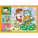 Puzzle 4w1 Garfield Kocha lasanięTrefl 34673