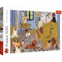 Puzzle - 500 - Pokój van Gogha Psia Rewolucja Trefl 37539