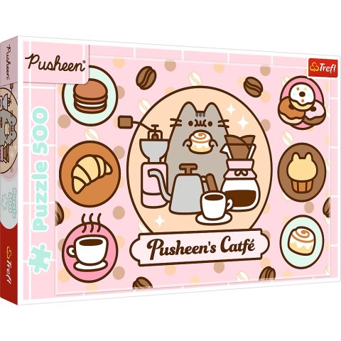 Puzzle - 500 - Pusheen w kawiarni Trefl 37528