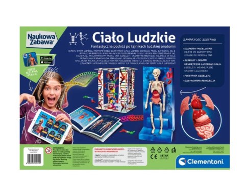 Naukowa Zabawa Ciało Ludzkie Clementoni 60249 Naukowa Zabawa Ciało Ludzkie Clementoni 60249