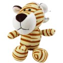 Pluszowa Maskotka Przytulanka Tygrys Z Przyssawką Kremowy 23 x 12 cm