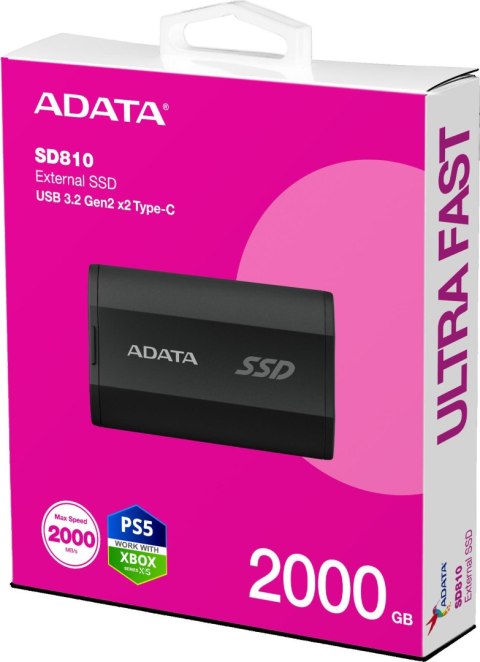 Dysk SSD Adata SD810 External 2TB USB3.2 czarny