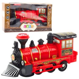 Lokomotywa Klasyczna Elektryczna Światła Dźwięki Czwerwona