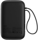 Powerbank Baseus QPow 2 10000mAh 30W z 2 wbudowanymi kablami USB-C - czarny