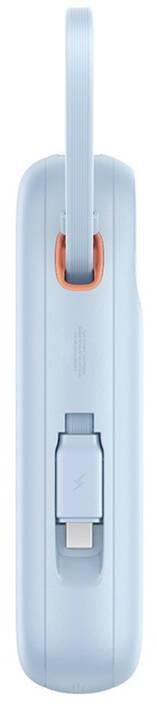 Powerbank Baseus QPow 2 10000mAh 30W z 2 wbudowanymi kablami USB-C - niebieski Powerbank Baseus QPow 2 10000mAh 30W z 2 wbudowanymi kablami USB-C - niebieski