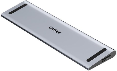 Unitek Stacja dokująca KVM z funkcją podstawki, potrójne wyjście 4K, USB-C, MST, HDMI 2.0