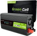 PRZETWORNICA NAPIĘCIA Green Cell PowerInverter LCD 12V / 230V 500W/1000W CZYSTA SINUSOIDA PRZETWORNICA NAPIĘCIA Green Cell PowerInverter LCD 12V / 230V 500W/1000W CZYSTA SINUSOIDA