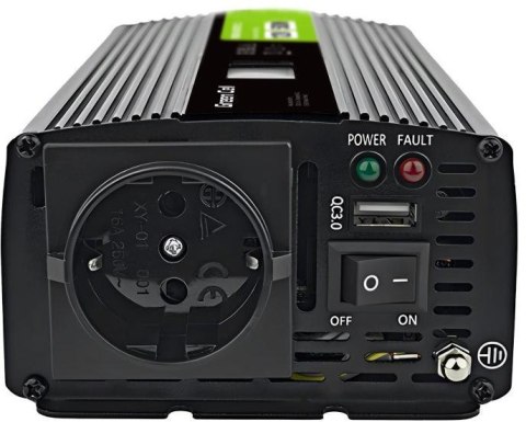 PRZETWORNICA NAPIĘCIA Green Cell PowerInverter LCD 12V / 230V 500W/1000W CZYSTA SINUSOIDA PRZETWORNICA NAPIĘCIA Green Cell PowerInverter LCD 12V / 230V 500W/1000W CZYSTA SINUSOIDA