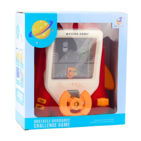 Symulator Jazdy Dla Dzieci Rakieta Kierownica Dźwięki Czerwona