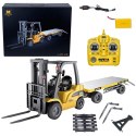 Wózek Widłowy Przyczepa Zdalnie Sterowany Pilot Pomarańczowy 1:10 R/C