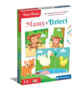 Gra edukacyjna Puzzle Mamy i Dzieci Język Polski Zwierzęta Uczę się Bawiąc Clementoni 50763