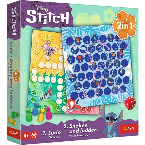 Gra klasyczna Lilo & Stitch 2w1 Chińczyk Węże i drabiny Trefl 02656