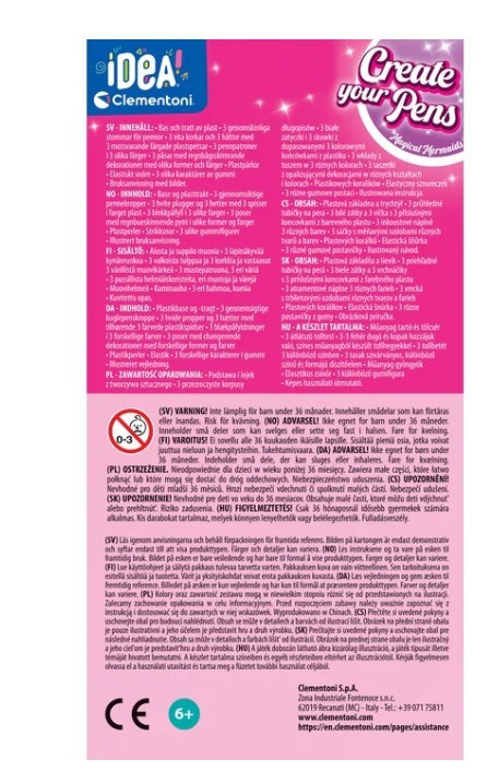Idea Art Zestaw Mini Fabryka Długopisów Syrenki Clementoni 18159
