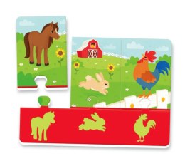 Puzzle Zwierzęta i Ich Cienie Uczę się Bawiąc Język Polski Clementoni 50762