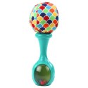 Zestaw Grzechotki Z Miękką Piłeczką Wzorki Pomarańczowa Zielona 2szt