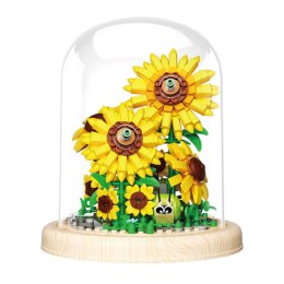 Klocki Konstrukcyjne Kwiaty Słoneczniki W Kopule 633 el.