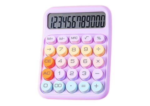 Kalkulator Fioletowy Biurowy Nauka Wielofunkcyjny Kolorowy Elektroniczny