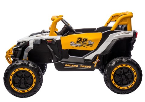 Pojazd na akumulator M1 Biało-Żółty 4x4 Pojazd na akumulator M1 Biało-Żółty 4x4