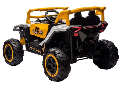 Pojazd na akumulator M1 Biało-Żółty 4x4 Pojazd na akumulator M1 Biało-Żółty 4x4