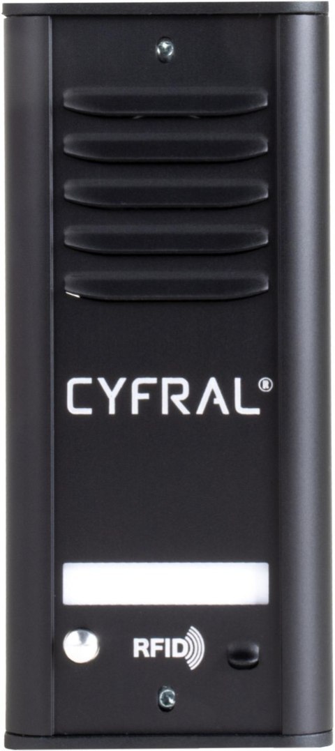 DOMOFON CYFRAL COSMO 1-LOKATORSKI KASETA CZARNA/UNIFON CZARNY