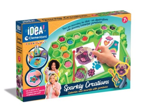 Idea Art Laboratorium Ozdób Kamyczki Modne Naklejki 3D Clementoni 18742