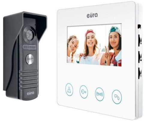 Wideodomofon EURA VDP-52A3 "ATIRA" biały Wideodomofon EURA VDP-52A3 "ATIRA" biały