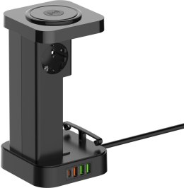 Stacja zasilająca Newell GaN Power Cube 8w1 z ładowarką indukcyjną