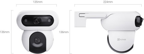 Kamera IP Ezviz HB90 z panelem solarny 8W dual 4MP+4MP Wi-Fi AOV