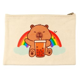 Kosmetyczka Kapibara Na Suwak Praktyczna Na Akcesoria Piórnik