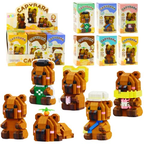 Klocki Konstrukcyjne Kapibara Figurka 3D 204 - 263 el.