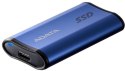 Adata Dysk zewnętrzny SSD SE880 2TB USB3.2A/C Gen2x2 Niebieski Adata Dysk zewnętrzny SSD SE880 2TB USB3.2A/C Gen2x2 Niebieski