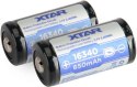 Akumulatorek 16340 / R-CR123 3,7V Xtar 650mAh (1 szt.) z zabezpieczeniem Akumulatorek 16340 / R-CR123 3,7V Xtar 650mAh (1 szt.) z zabezpieczeniem