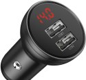 ŁADOWARKA SAMOCHODOWA Baseus Digital Display CCBX-0G 24W 4.8A 2x USB-A CZARNA ŁADOWARKA SAMOCHODOWA Baseus Digital Display CCBX-0G 24W 4.8A 2x USB-A CZARNA