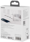 ŁADOWARKA SIECIOWA Baseus Compact Quick Charger CCXJ-B02 20W 1x USB-A 1x USB-C PD 3.0 QC 3.0 BIAŁA ŁADOWARKA SIECIOWA Baseus Compact Quick Charger CCXJ-B02 20W 1x USB-A 1x USB-C PD 3.0 QC 3.0 BIAŁA