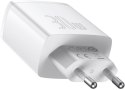 ŁADOWARKA SIECIOWA Baseus Compact Quick Charger CCXJ-E02 30W 2x USB-A 1x USB-C PD 3.0 QC 3.0 BIAŁA ŁADOWARKA SIECIOWA Baseus Compact Quick Charger CCXJ-E02 30W 2x USB-A 1x USB-C PD 3.0 QC 3.0 BIAŁA