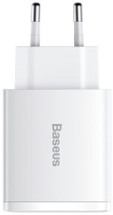 ŁADOWARKA SIECIOWA Baseus Compact Quick Charger CCXJ-E02 30W 2x USB-A 1x USB-C PD 3.0 QC 3.0 BIAŁA ŁADOWARKA SIECIOWA Baseus Compact Quick Charger CCXJ-E02 30W 2x USB-A 1x USB-C PD 3.0 QC 3.0 BIAŁA