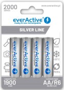 Akumulatorki AA / R6 Ni-MH everActive 2000mAh Silver Line (box 4 szt.) Akumulatorki AA / R6 Ni-MH everActive 2000mAh Silver Line (box 4 szt.)