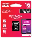 Karta pamięci microSD GOODRAM UHS-I 16GB Karta pamięci microSD GOODRAM UHS-I 16GB