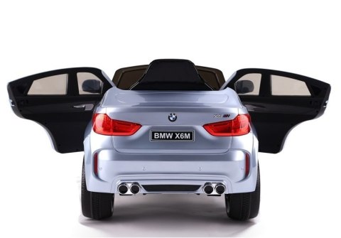 Auto na Akumulator BMW X6 Srebrny Lakierowany Auto na Akumulator BMW X6 Srebrny Lakierowany