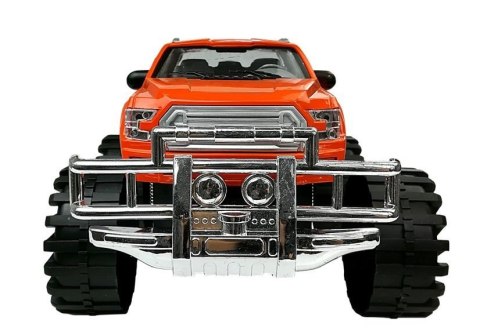 Zestaw Pojazdów Pomarańczowy Monster Truck Czerwone BMW Laweta 58 cm Zestaw Pojazdów Pomarańczowy Monster Truck Czerwone BMW Laweta 58 cm