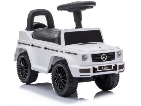 Jeździk Mercedes G-Class 652 Biały Dźwięk Klaksonu Silnika Jeździk Mercedes G-Class 652 Biały Dźwięk Klaksonu Silnika
